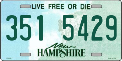 NH license plate 3515429