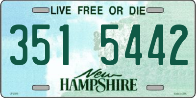 NH license plate 3515442