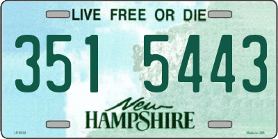 NH license plate 3515443