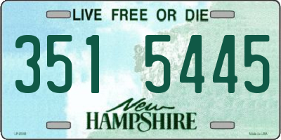 NH license plate 3515445