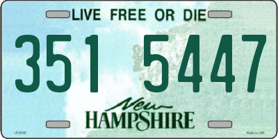 NH license plate 3515447