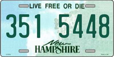 NH license plate 3515448