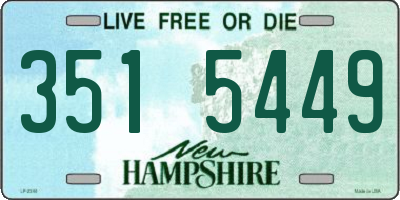 NH license plate 3515449