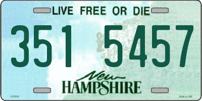 NH license plate 3515457