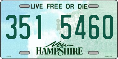 NH license plate 3515460