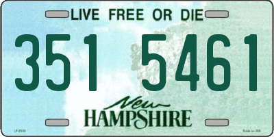 NH license plate 3515461