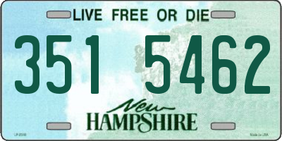 NH license plate 3515462