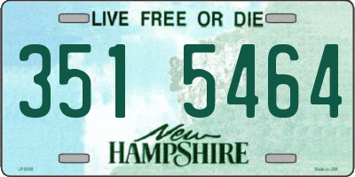 NH license plate 3515464