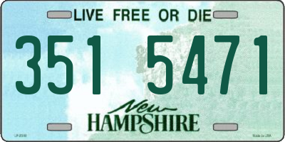 NH license plate 3515471