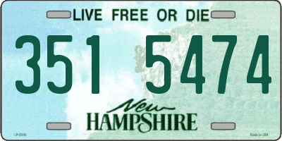 NH license plate 3515474