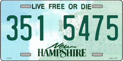 NH license plate 3515475