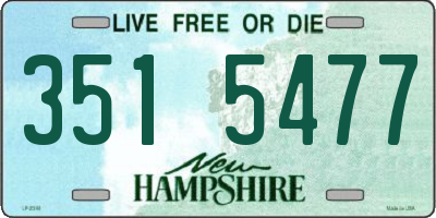 NH license plate 3515477