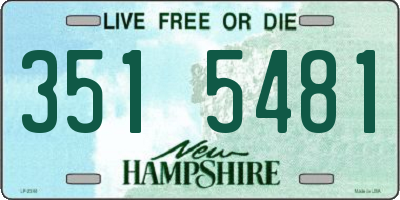 NH license plate 3515481