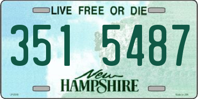 NH license plate 3515487