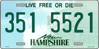 NH license plate 3515521