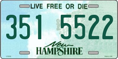NH license plate 3515522