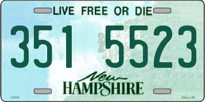 NH license plate 3515523