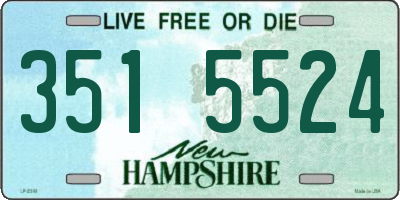 NH license plate 3515524