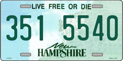 NH license plate 3515540