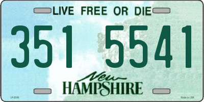NH license plate 3515541