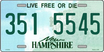 NH license plate 3515545