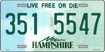 NH license plate 3515547