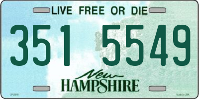 NH license plate 3515549