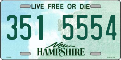 NH license plate 3515554