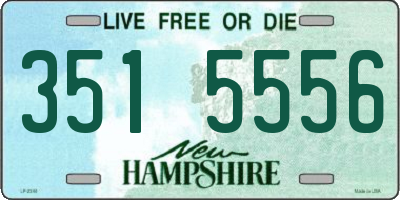 NH license plate 3515556