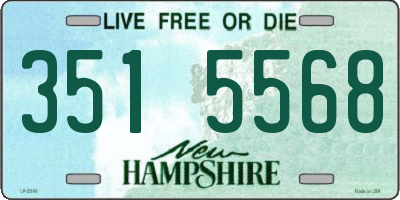 NH license plate 3515568