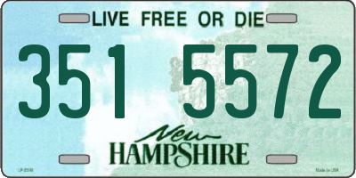 NH license plate 3515572