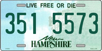 NH license plate 3515573