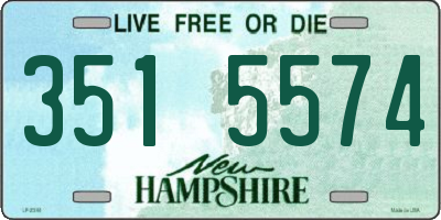 NH license plate 3515574