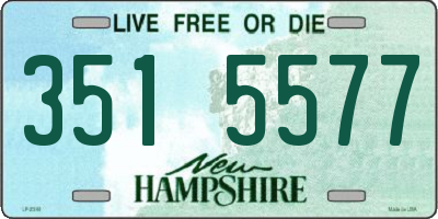 NH license plate 3515577