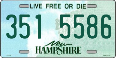 NH license plate 3515586