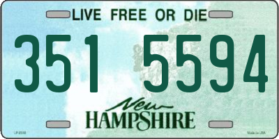 NH license plate 3515594