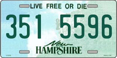 NH license plate 3515596