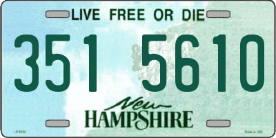 NH license plate 3515610