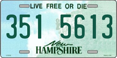 NH license plate 3515613