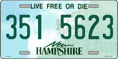 NH license plate 3515623