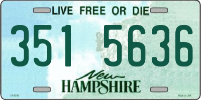 NH license plate 3515636