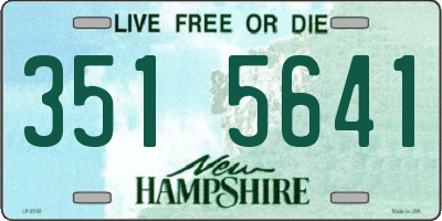 NH license plate 3515641