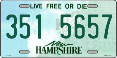 NH license plate 3515657