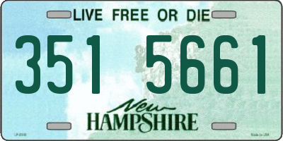 NH license plate 3515661