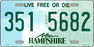 NH license plate 3515682