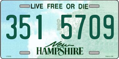 NH license plate 3515709