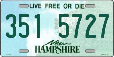 NH license plate 3515727