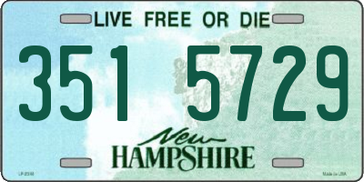 NH license plate 3515729