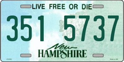 NH license plate 3515737