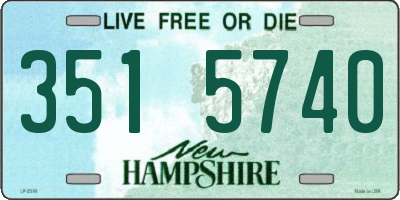 NH license plate 3515740